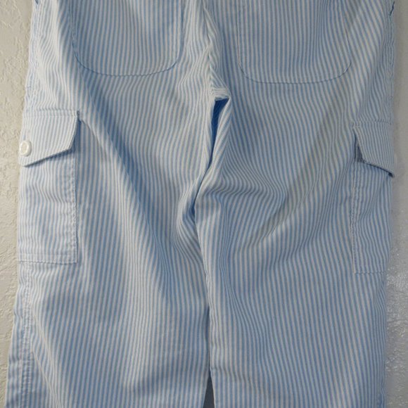 COPY - Izod Pants Sz 4 Striped Capri Cropped Cargo - Picture 10 of 15